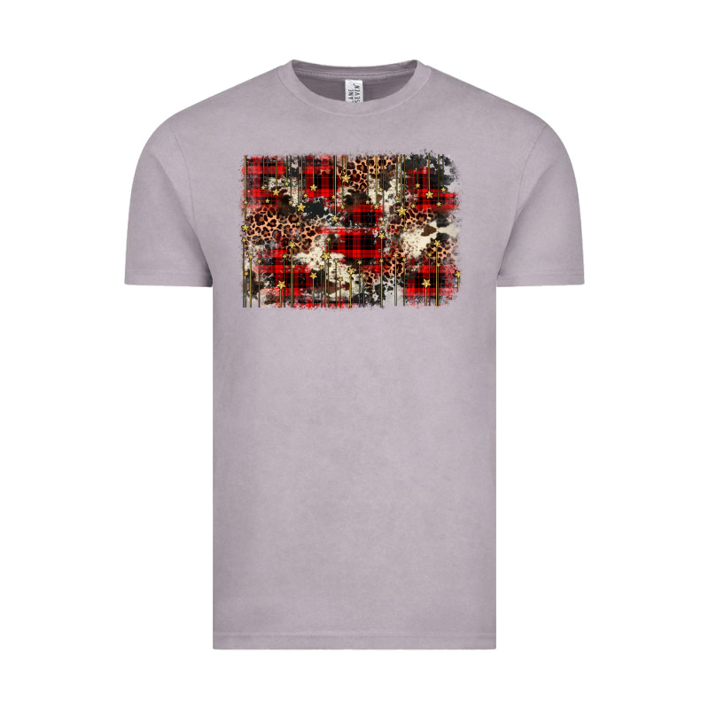 Christmas Leopard Cowhide Background Vintage Tee by BarkalooDesign | Teevron