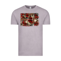 Vintage Zinc christmas leopard cowhide background Vintage Tee - BarkalooDesign