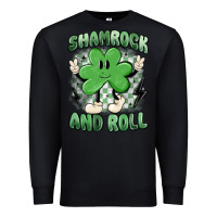 Black shamrock and roll Premium Sweatshirt - MaliasSmallBusiness