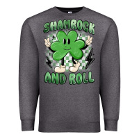 Charcoal Heather shamrock and roll Premium Sweatshirt - MaliasSmallBusiness