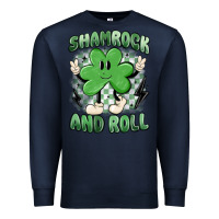 Navy shamrock and roll Premium Sweatshirt - MaliasSmallBusiness