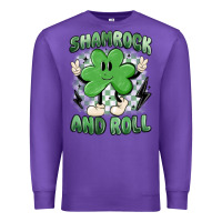 Purple shamrock and roll Premium Sweatshirt - MaliasSmallBusiness