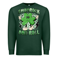 Sports Green shamrock and roll Premium Sweatshirt - MaliasSmallBusiness