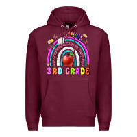 Burgundy 3 rd grade Premium Hoodie - BundleAndBundleShop