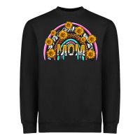 Black mom with sunflower rainbow mothers day Heavyweight Sweatshirt - texasbilliewilder