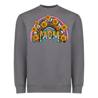 Storm mom with sunflower rainbow mothers day Heavyweight Sweatshirt - texasbilliewilder