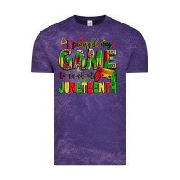 Cloud Purple I paused my game to celebrate Juneteenth Vintage Tee - Zillion Design Studio