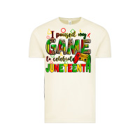 Vintage Arctic I paused my game to celebrate Juneteenth Vintage Tee - Zillion Design Studio