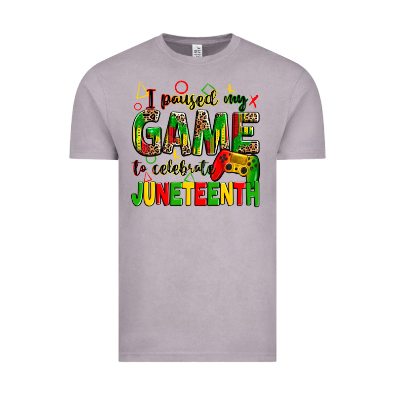 I Paused My Game To Celebrate Juneteenth Vintage Tee by Zillion Design Studio | Teevron