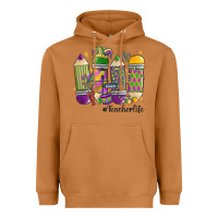 Meerkat mardi gras teacher life Heavyweight Hoodie - MaliasSmallBusiness