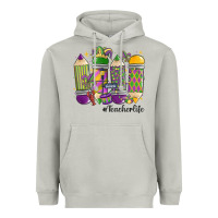 Moon Dust mardi gras teacher life Heavyweight Hoodie - MaliasSmallBusiness