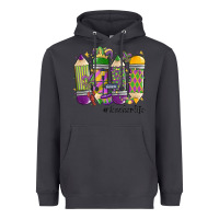 Smoke mardi gras teacher life Heavyweight Hoodie - MaliasSmallBusiness
