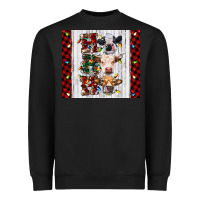 Black ho ho ho christmas cow Heavyweight Sweatshirt - RanaPortraitStore