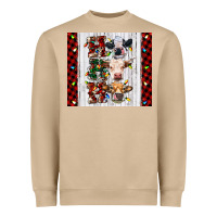 Mushroom ho ho ho christmas cow Heavyweight Sweatshirt - RanaPortraitStore