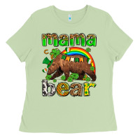 Matcha st patricks mama  bear Ladies Tee - AdoDesignShop