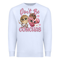 White don't be self conchas Premium Sweatshirt - MaliasSmallBusiness