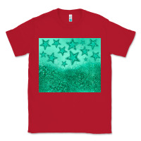 Red green glitter star Classic Tee - JahusDesignShop
