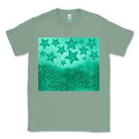 Sage green glitter star Classic Tee - JahusDesignShop