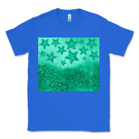 True Royal green glitter star Classic Tee - JahusDesignShop