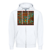 White western thunderbird and arrow with aztec leopard Zipper Hoodie - Artiststas