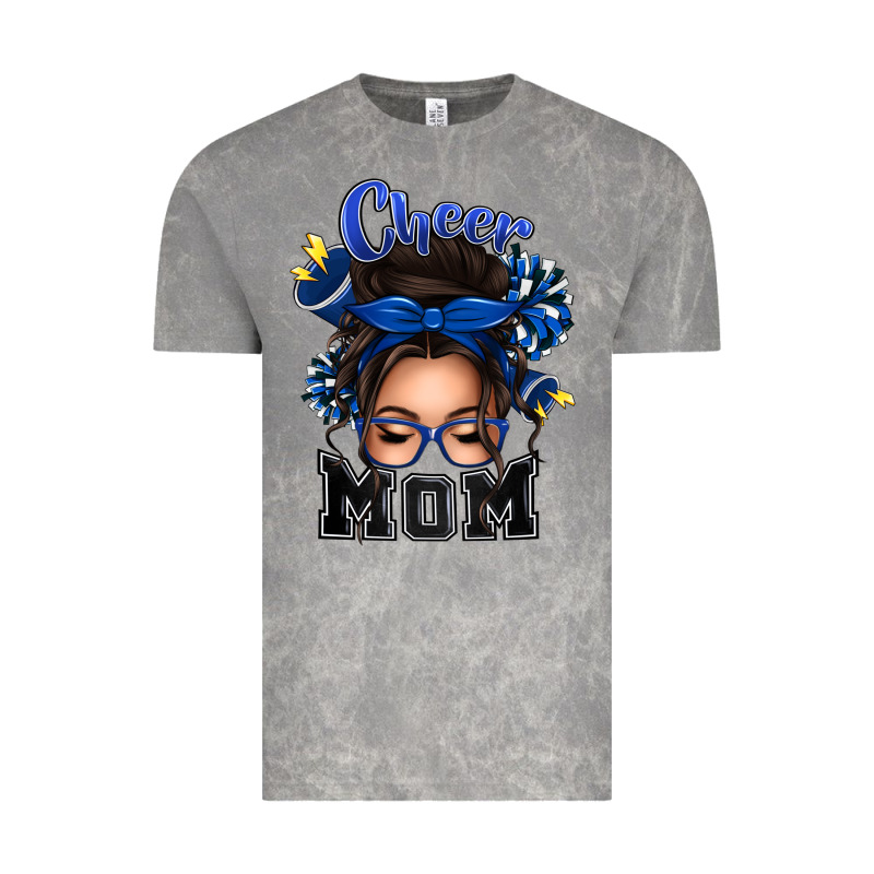 Cheer Mom Messy Bun Vintage Tee by texasbilliewilder | Teevron