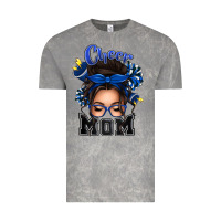 Cloud Rock cheer mom messy bun Vintage Tee - texasbilliewilder