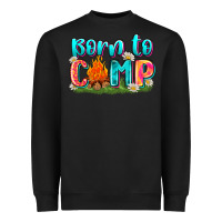 Black born to camp Heavyweight Sweatshirt - Zillion Design Studio