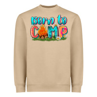 Mushroom born to camp Heavyweight Sweatshirt - Zillion Design Studio