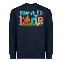 Navy born to camp Heavyweight Sweatshirt - Zillion Design Studio