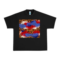 Black 4th of July USA flag leopard 20oz tumbler Urban Heavy Tee - Neo Western