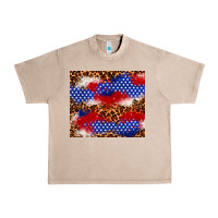 French Oak 4th of July USA flag leopard 20oz tumbler Urban Heavy Tee - Neo Western