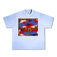 Grape Ice 4th of July USA flag leopard 20oz tumbler Urban Heavy Tee - Neo Western