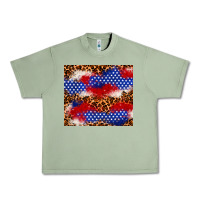 Oil Green 4th of July USA flag leopard 20oz tumbler Urban Heavy Tee - Neo Western