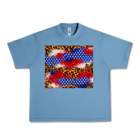 Pebble Blue 4th of July USA flag leopard 20oz tumbler Urban Heavy Tee - Neo Western