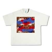 Pistachio 4th of July USA flag leopard 20oz tumbler Urban Heavy Tee - Neo Western