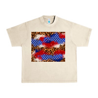 Sandshell 4th of July USA flag leopard 20oz tumbler Urban Heavy Tee - Neo Western