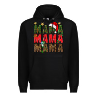 Black Christmas Mama Premium Hoodie - BundleAndBundleShop