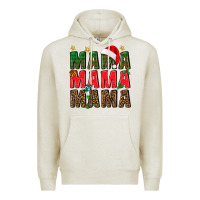 Oatmeal Heather Christmas Mama Premium Hoodie - BundleAndBundleShop