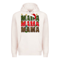 Pale Pink Christmas Mama Premium Hoodie - BundleAndBundleShop