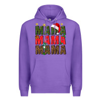 Purple Christmas Mama Premium Hoodie - BundleAndBundleShop