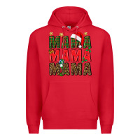 Red Christmas Mama Premium Hoodie - BundleAndBundleShop