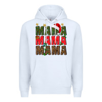 White Christmas Mama Premium Hoodie - BundleAndBundleShop