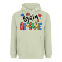Matcha my brother is ausome autism Heavyweight Hoodie - MaliasSmallBusiness
