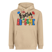 Mushroom my brother is ausome autism Heavyweight Hoodie - MaliasSmallBusiness