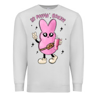 Dove Grey so peepin boujee stanley  belt bag inspired Premium Sweatshirt - MaliasSmallBusiness
