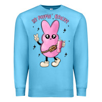 Ocean Blue so peepin boujee stanley  belt bag inspired Premium Sweatshirt - MaliasSmallBusiness