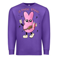 Purple so peepin boujee stanley  belt bag inspired Premium Sweatshirt - MaliasSmallBusiness