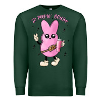 Sports Green so peepin boujee stanley  belt bag inspired Premium Sweatshirt - MaliasSmallBusiness