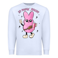 White so peepin boujee stanley  belt bag inspired Premium Sweatshirt - MaliasSmallBusiness