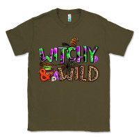 Army Green witchy and wild Classic Tee - AdoDesignShop